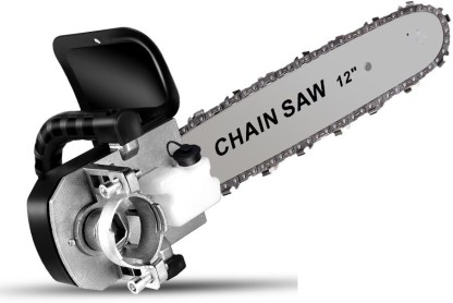 RanPra Angle Grinder Adapter Chain and Bar Professional Cutting Machine Corded Chainsaw  (Without Battery)