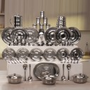 Flipkart SmartBuy Pack of 61 Stainless Steel Dinner Set  (Silver)