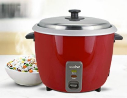 Greenchef carlo Electric Rice Cooker  (2.8 L, Red)