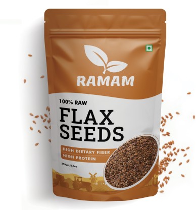 Ramam Flax seeds |Helps in Hair Growth| Helps in Manage Heart Health | Brown Flax Seeds  (250 g)