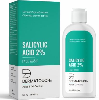 Dermatouch Salicylic Acid 2%  | For Acne & Oil Control |Suitable to All Skin Types Face Wash  (50 ml)