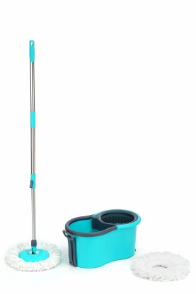 Flipkart SmartBuy Amazing Smart Easy To Clean Floor Magic Bucket 2 Absorbers, Floor , Wet and Dry Mop Set  (Multicolor)