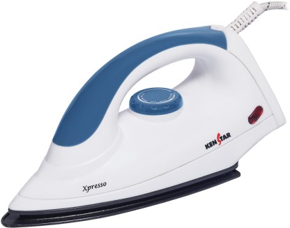 Kenstar Xpresso 1000 W Dry Iron  (White & Blue)