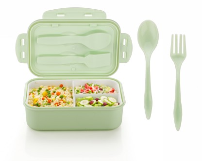 ATTRO Carbon 3 Compartment 1 Containers Lunch Box  (1100 ml)