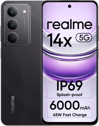 realme 14x 5G (Crystal Black, 128 GB)  (6 GB RAM)