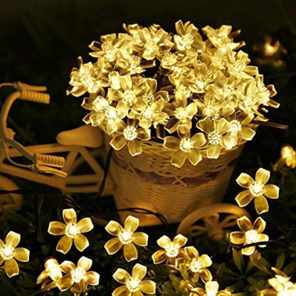 QUACE 16 LEDs 3 m Yellow Steady Flower Rice Lights  (Pack of 1)