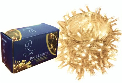 QUACE 40 LEDs 10.5 m Yellow Steady String Rice Lights  (Pack of 1)