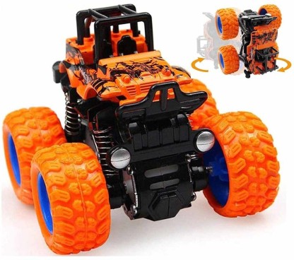 Aarna Monster truck 360 Degree Stunt car with Rubber tyre (Multicolor)  (multivolor)