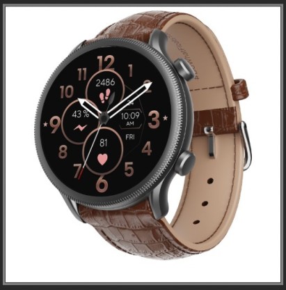 boAt Lunar Space Plus with 1.39" HD Display, BT Calling & 100+ Sports Modes Smartwatch  (Brown Strap, Free Size)