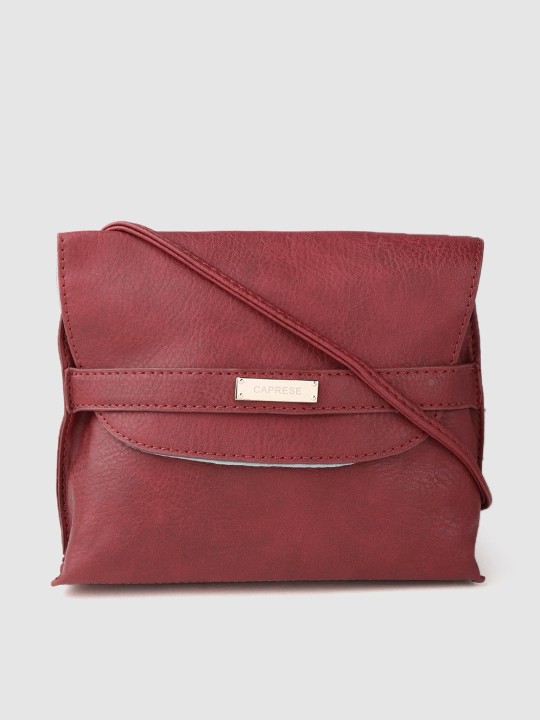 Caprese - Red Solid Sling Bag