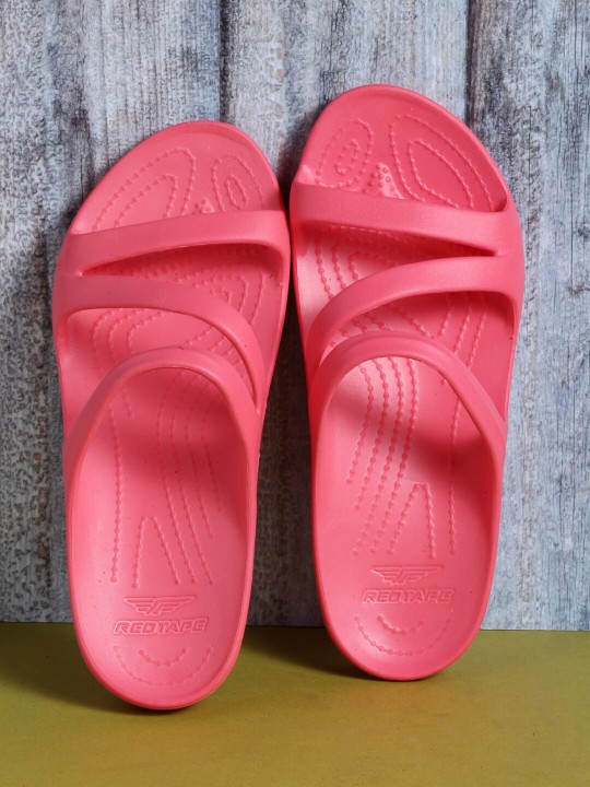 Red Tape - Women Coral Pink Sunnies Sliders