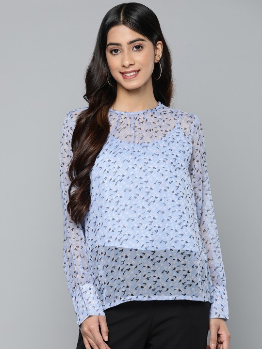 HERE&NOW - Floral Print Crepe Top