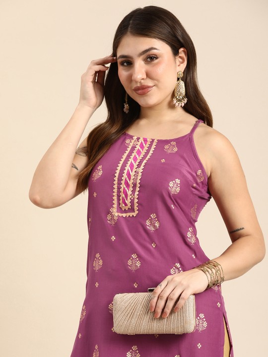 Anouk - Ethnic Motifs Printed Sleeveless Kurta