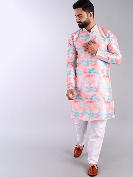 FUBAR - Abstract Printed Kurta With Pyjamas