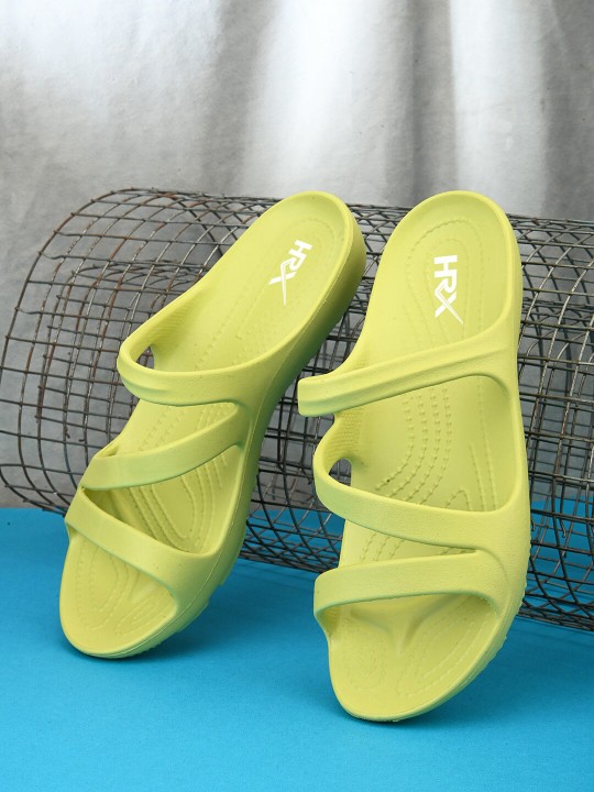 HRX by Hrithik Roshan - Women Textured Strappy Sliders