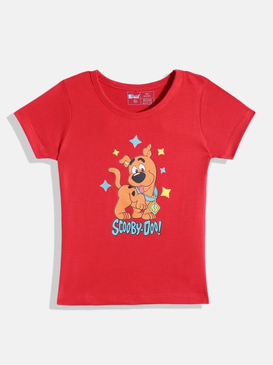 Eteenz - Girls Premium Cotton Scooby-Doo Printed T-shirt