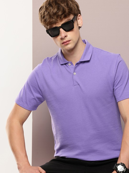 Kook N Keech - Solid Polo Collar Pure Cotton T-shirt