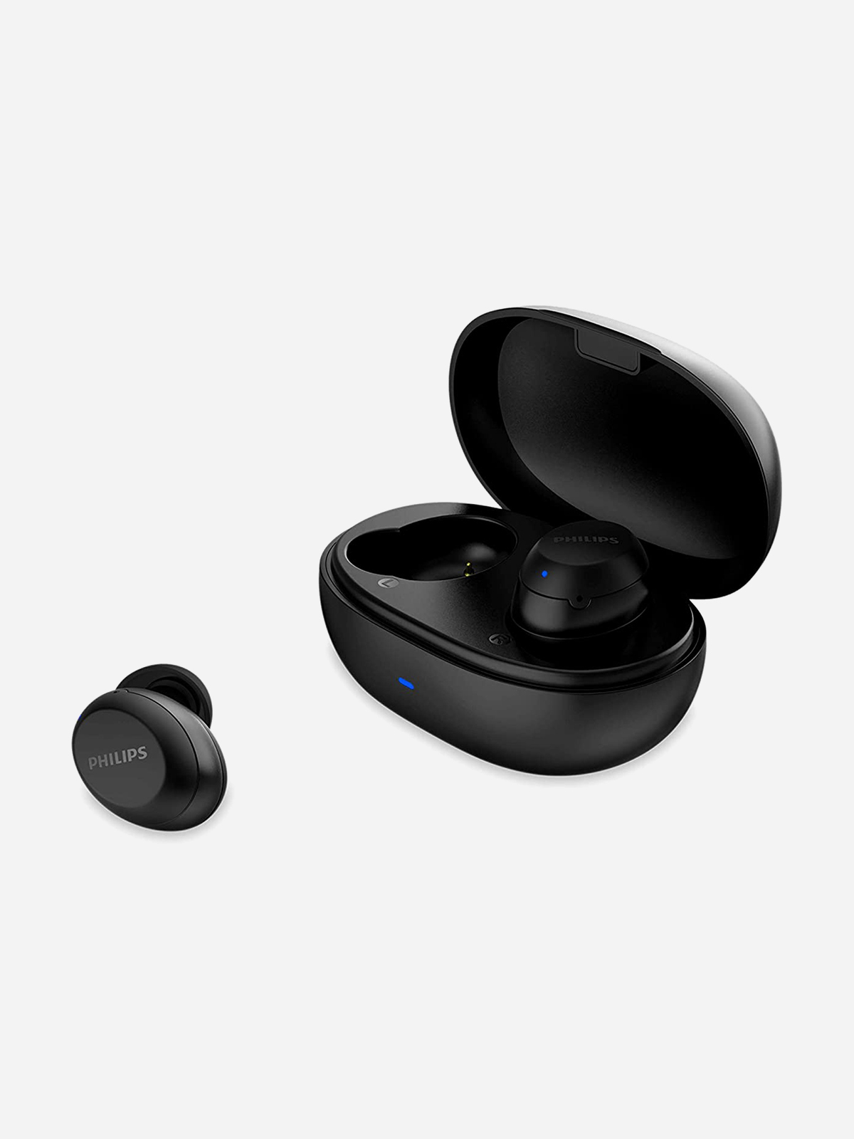 Philips - Audio True Wireless Earbuds, TAT1235 (Black)