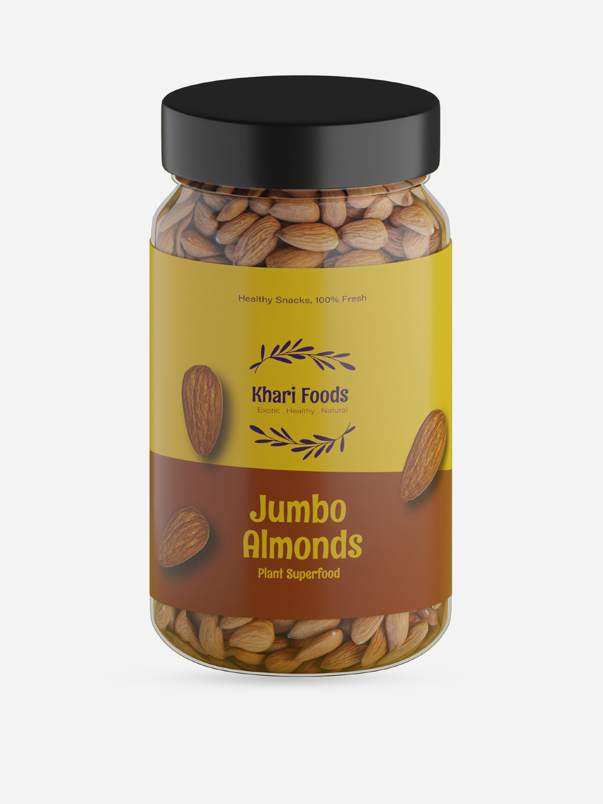 Khari Foods - Jumbo California Almonds (500 gm)