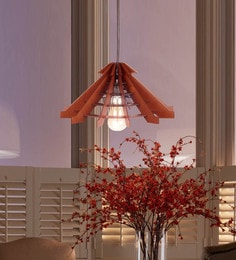 Brown MDF Hanging Light