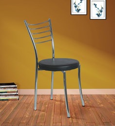 Viso Ladder Back Vistor Metal Chair in Black Colour