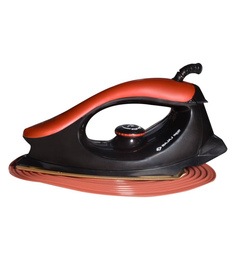 1000W Electric Dry Iron in Black & Orange