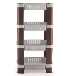 Plastic 4 Tier Kitchen Rack  - 24.8 X 13.6 Inches