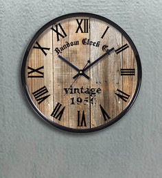 Black Plastic Wall Clock