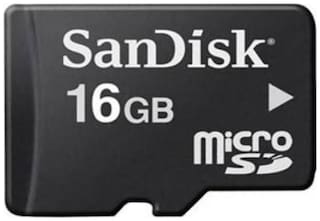 Sandisk MicroSD 16 GB Class 4 Memory Card