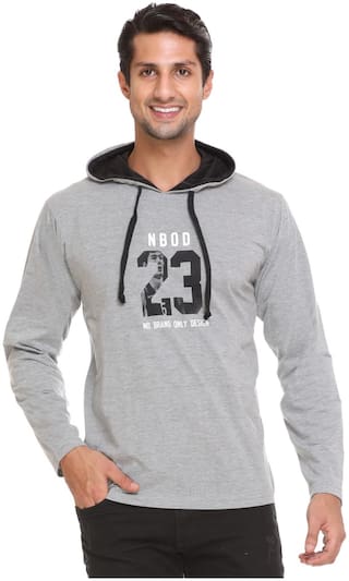 NBOD HOODEED FULL SLEEVES T SHIRT