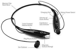 Acid eye HBS-730 In-Ear Bluetooth Headset ( Black )