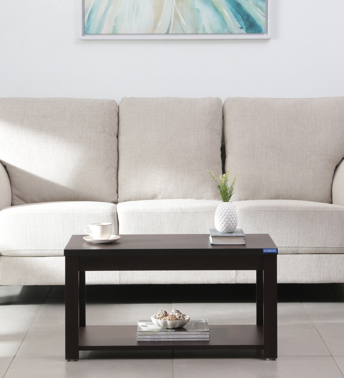 Kosmo Harmony Coffee Table in Vermount Woodpore Finish,Share By Spacewood