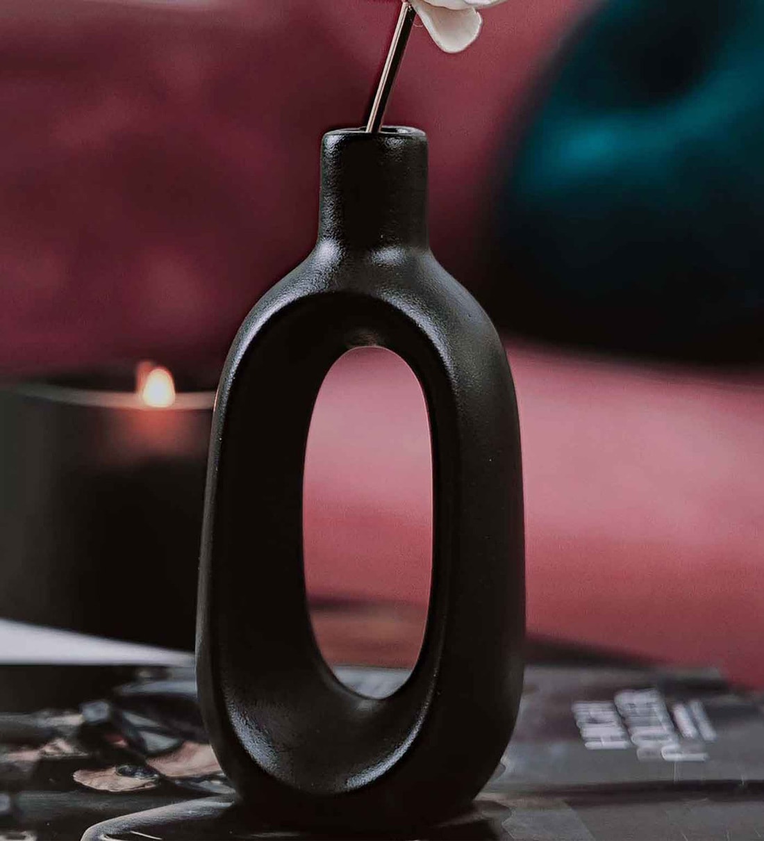 Black Ceramic Ryan Table Vases,Share By Purezento