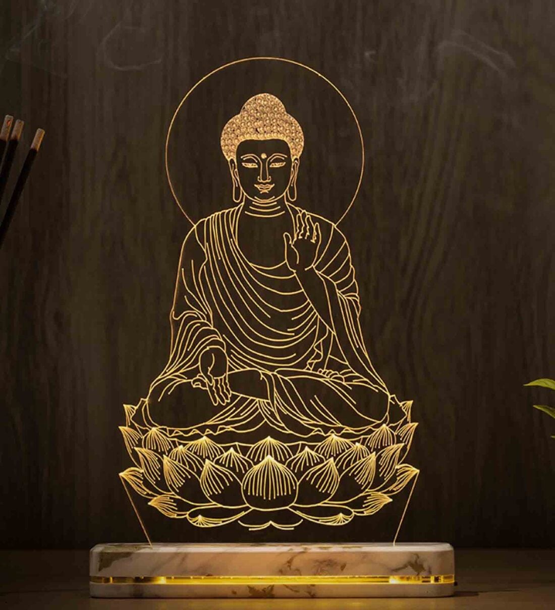 ABS Plastic Buddhas Table LED Lights,Share By LIT Lamps