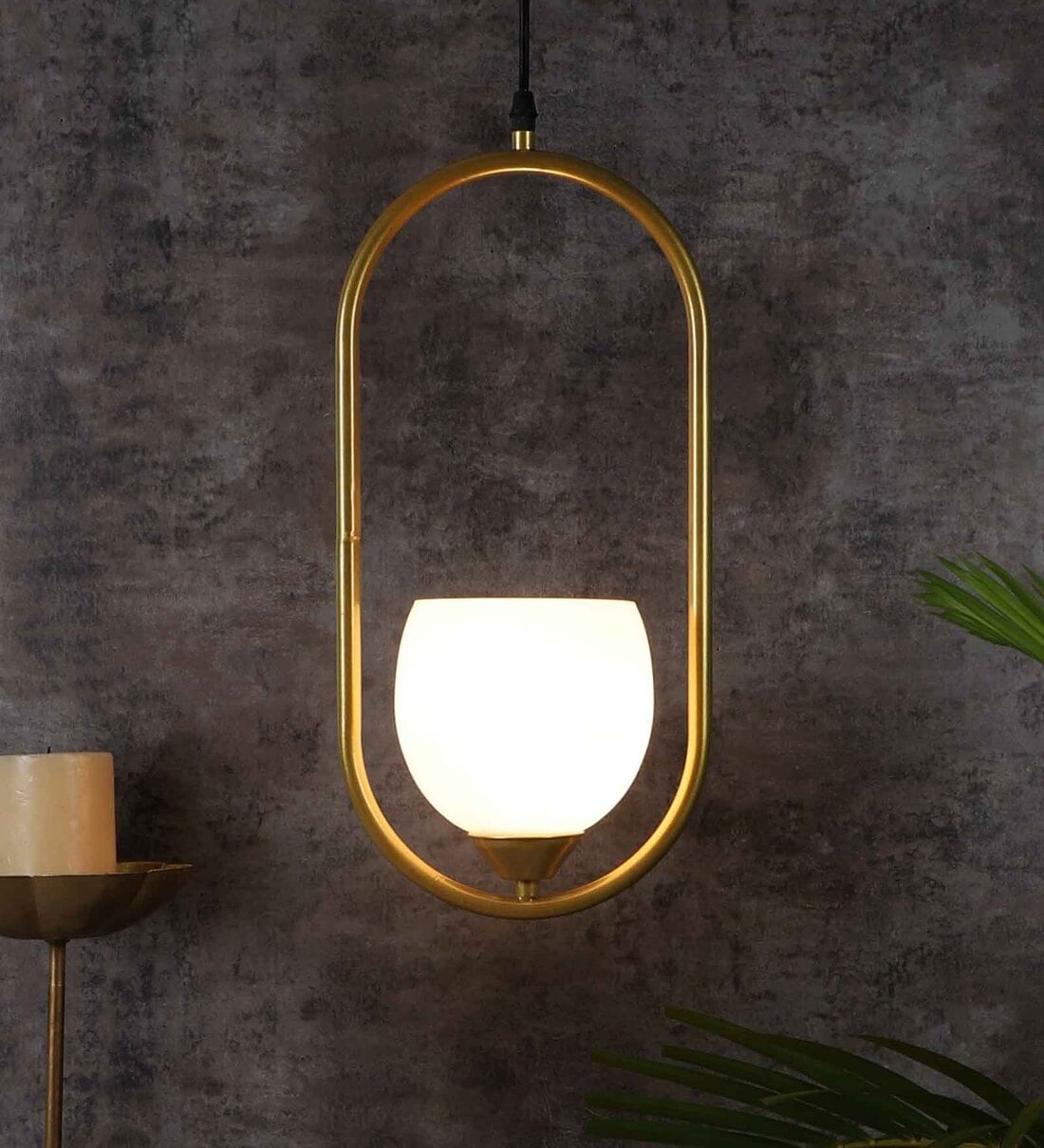 Rivae Antique Gold Iron Hanging Light,Share By DecorativeRay