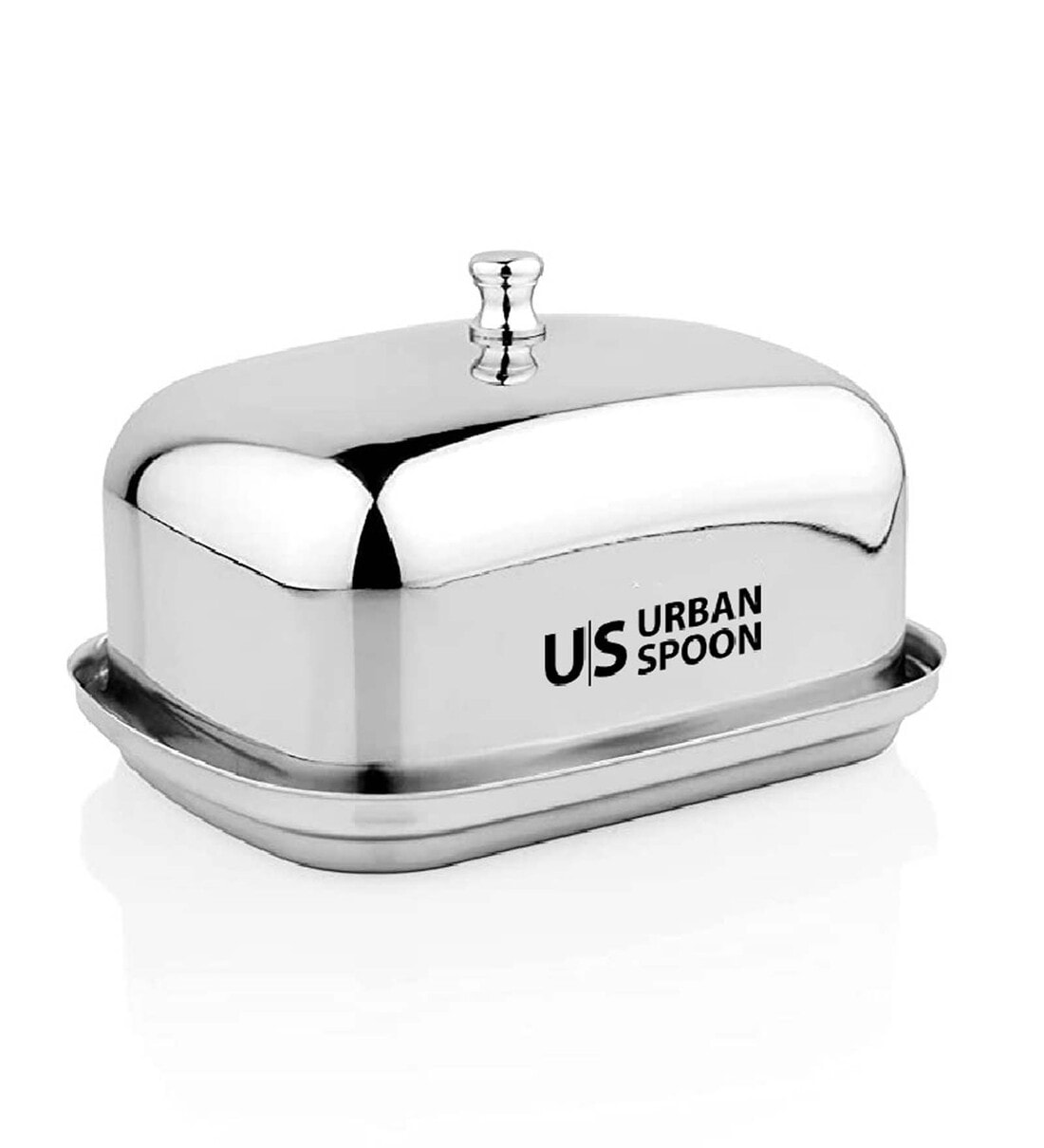 500ml Silver Stainless Steel Butter Dish,Share By URBANSPOON