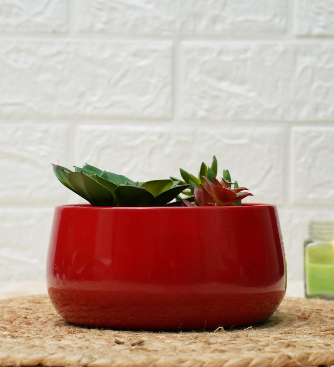 Red Metal Handi Planter ,Share By Gold Dust