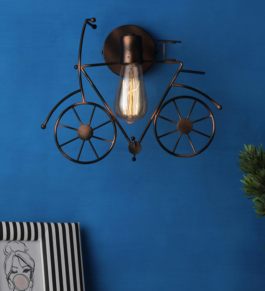 Regis Copper Metal Novelty Wall Light,Share By Eliante by Jainsons Lights