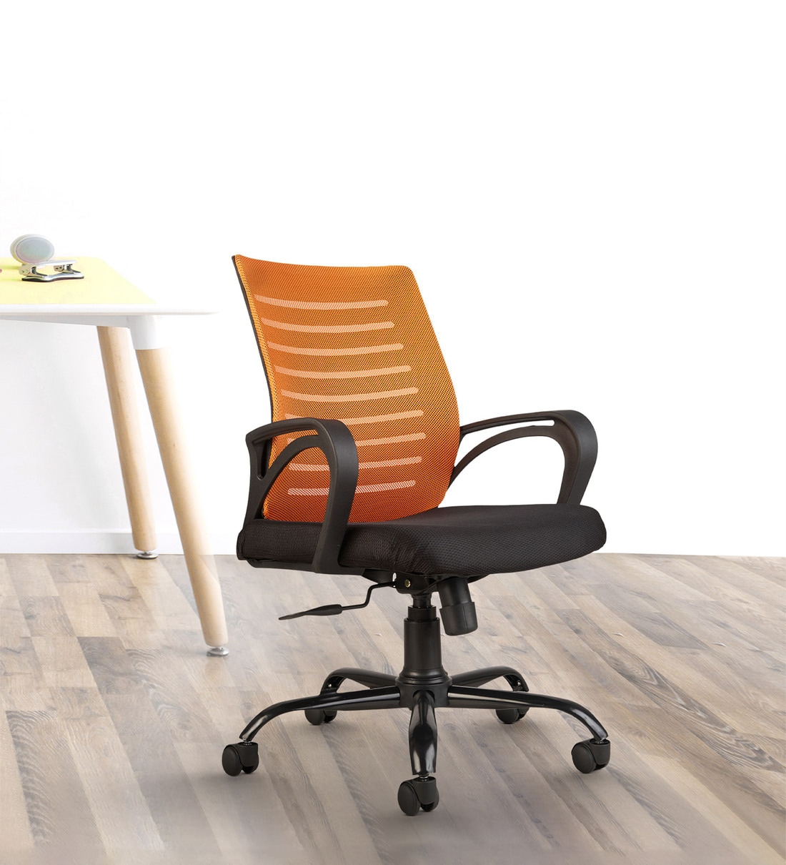 Desire Breathable Mesh Ergonomic Chair in Orange Colour,Share By CELLBELL