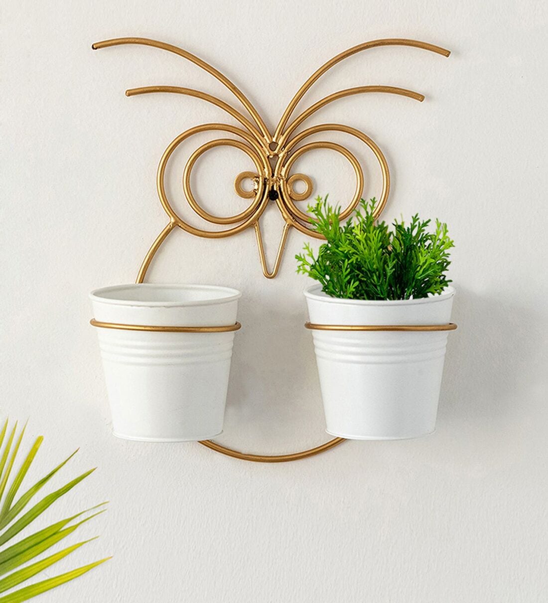 Owl Gold Iron (Set of 2) Planter,Share By ExclusiveLane