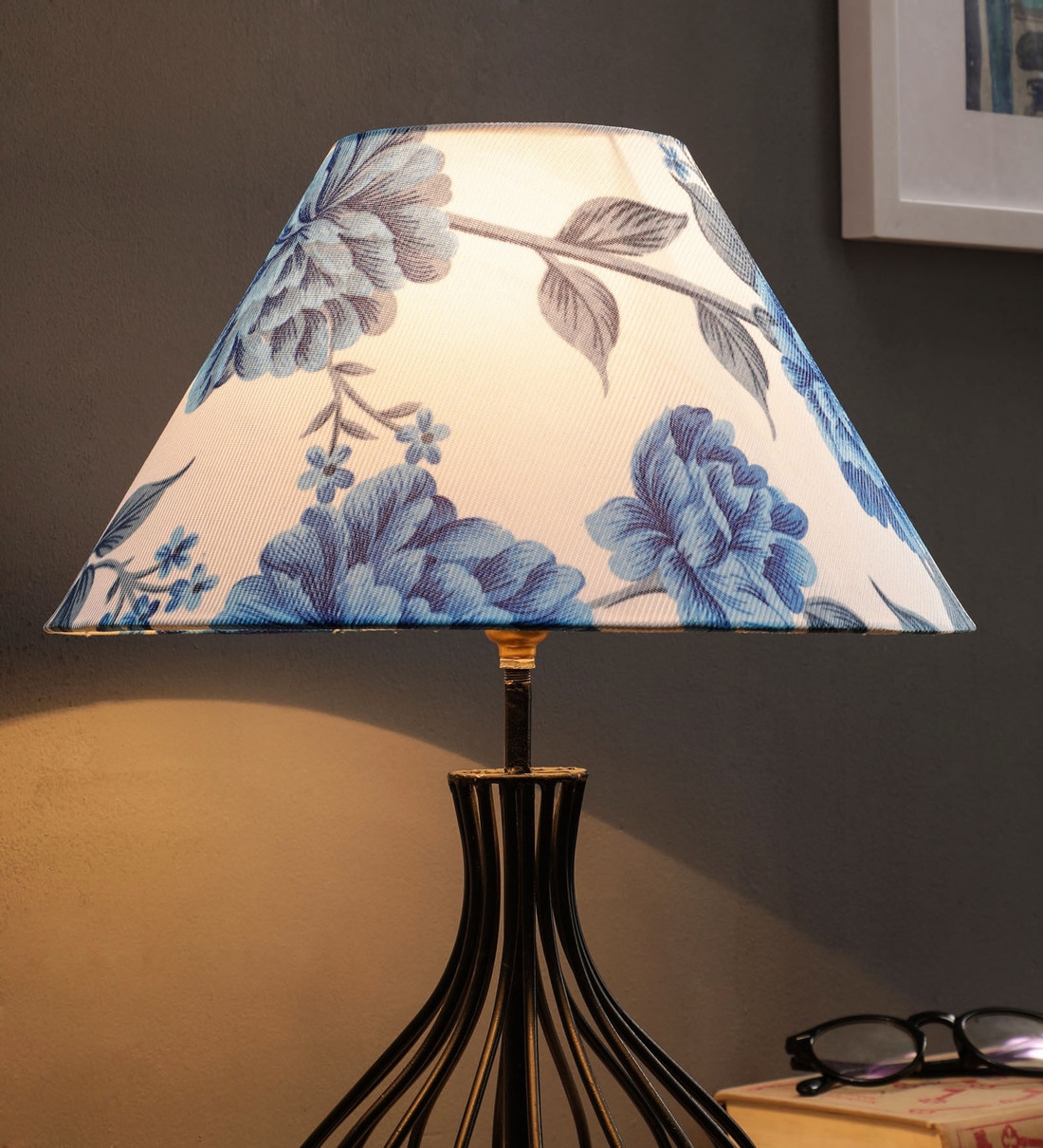 Blue Fabric Lamp Shade,Share By Foziq