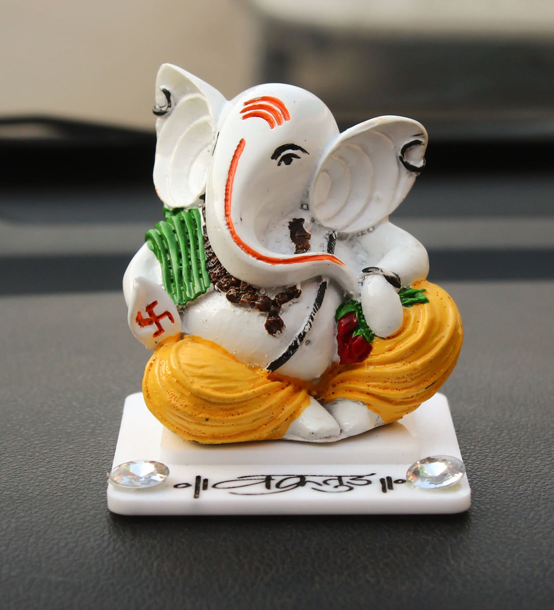 Yellow Decorative Lord Ganesha Showpiece,Share By eCraftIndia