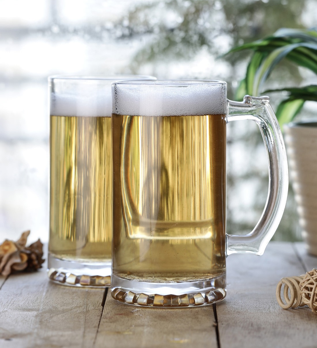 High Ball 400ml Glass (Set of 2) Beer Mug,Share By Cdi