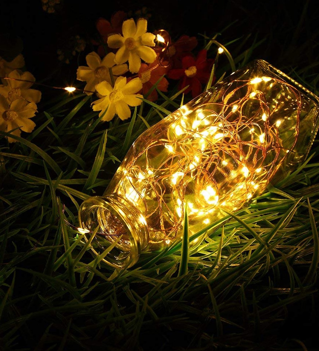 Yellow 5 Meters 50-LED Fairy Waterproof USB Operated String Lights,Share By Homesake