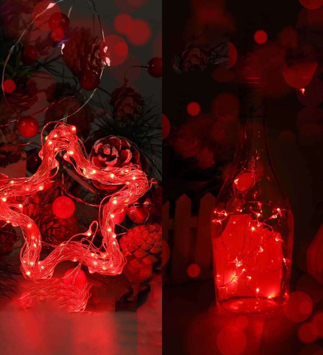 Red Colour 5 Mtrs (50 LED) USB Operated LED String Light,Share By Mansaa