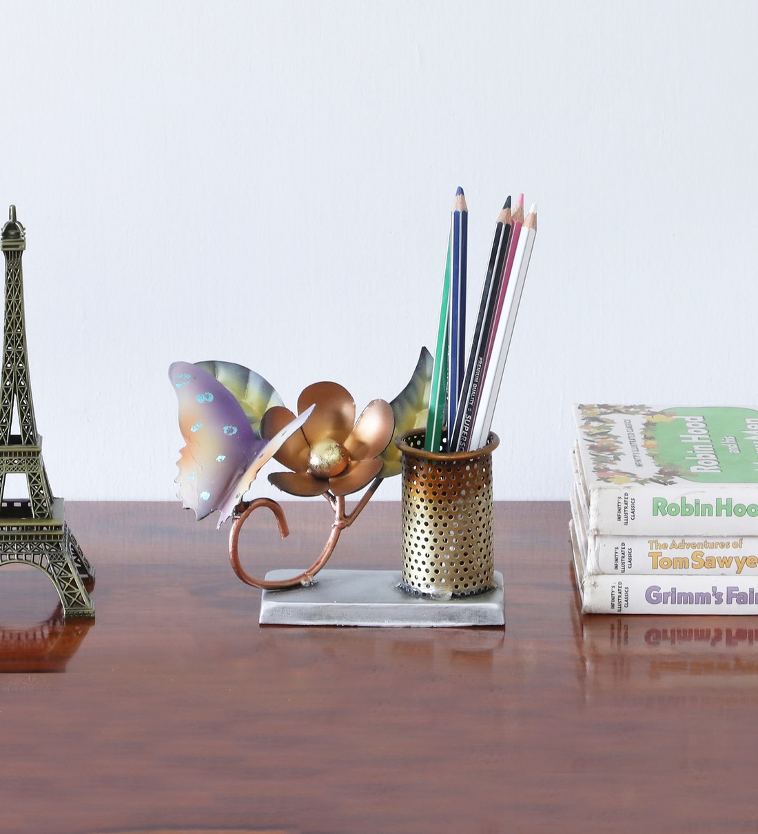 Multicolour Iron Pen Holder,Share By Malik Design