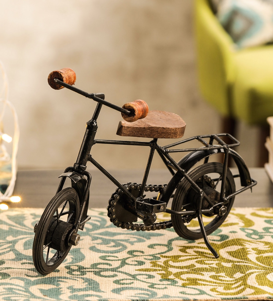 Iron And Wood Bicycle,Share By Exim Decor