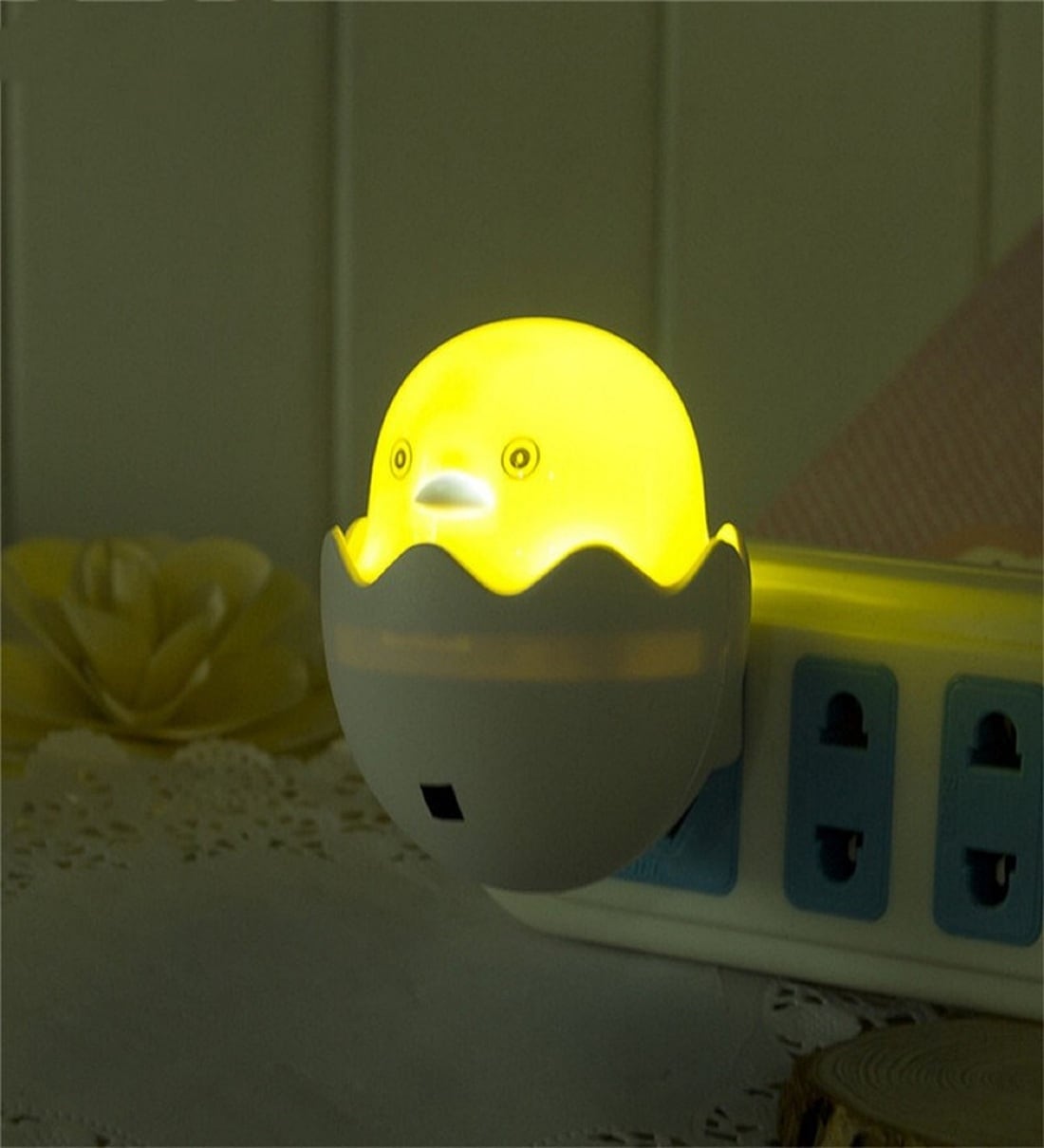 Yellow Duck Sensor LED Plug-in Wall Socket Night Lamp,Share By Skylofts