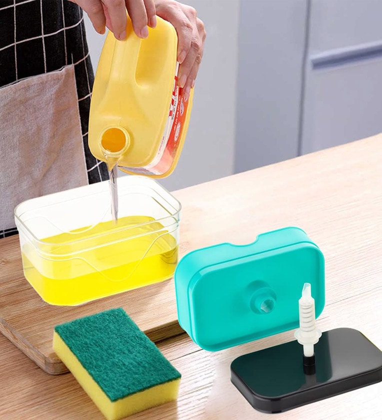 Innovative Soap Dispenser with Sponge Holder,Share By Regalo