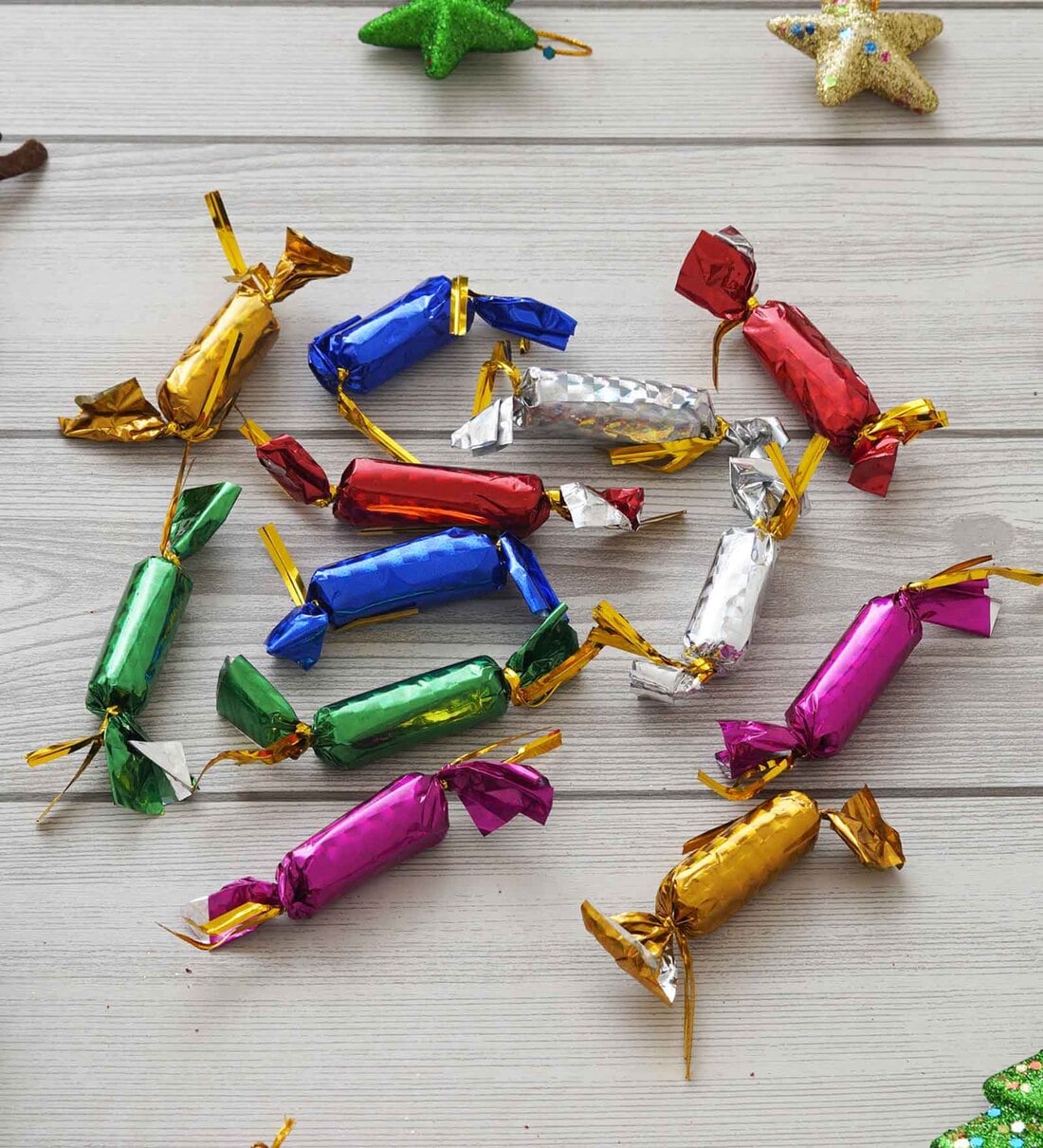 Multicolour Plastic (Set of 12) Chocolates Decorative Hanging Ornaments,Share By eCraftIndia